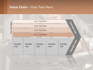 Two Men Looking At A Clipboard In Front Of A Car PowerPoint Template