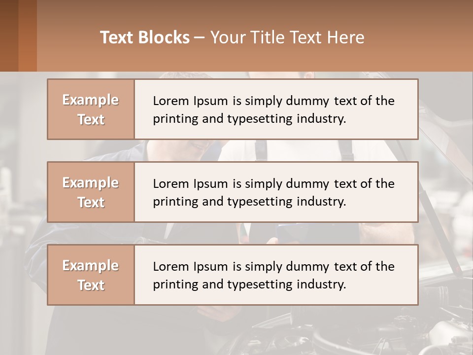 Two Men Looking At A Clipboard In Front Of A Car PowerPoint Template
