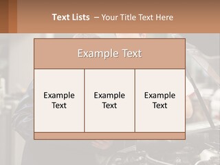 Two Men Looking At A Clipboard In Front Of A Car PowerPoint Template