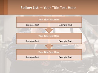 Two Men Looking At A Clipboard In Front Of A Car PowerPoint Template