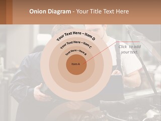 Two Men Looking At A Clipboard In Front Of A Car PowerPoint Template