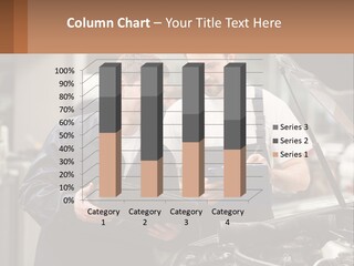 Two Men Looking At A Clipboard In Front Of A Car PowerPoint Template