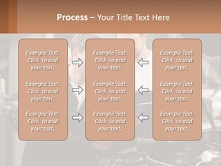 Two Men Looking At A Clipboard In Front Of A Car PowerPoint Template