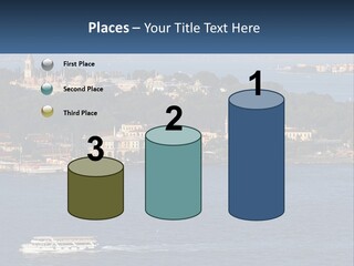 A Large Body Of Water With A Boat In It PowerPoint Template