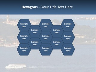 A Large Body Of Water With A Boat In It PowerPoint Template