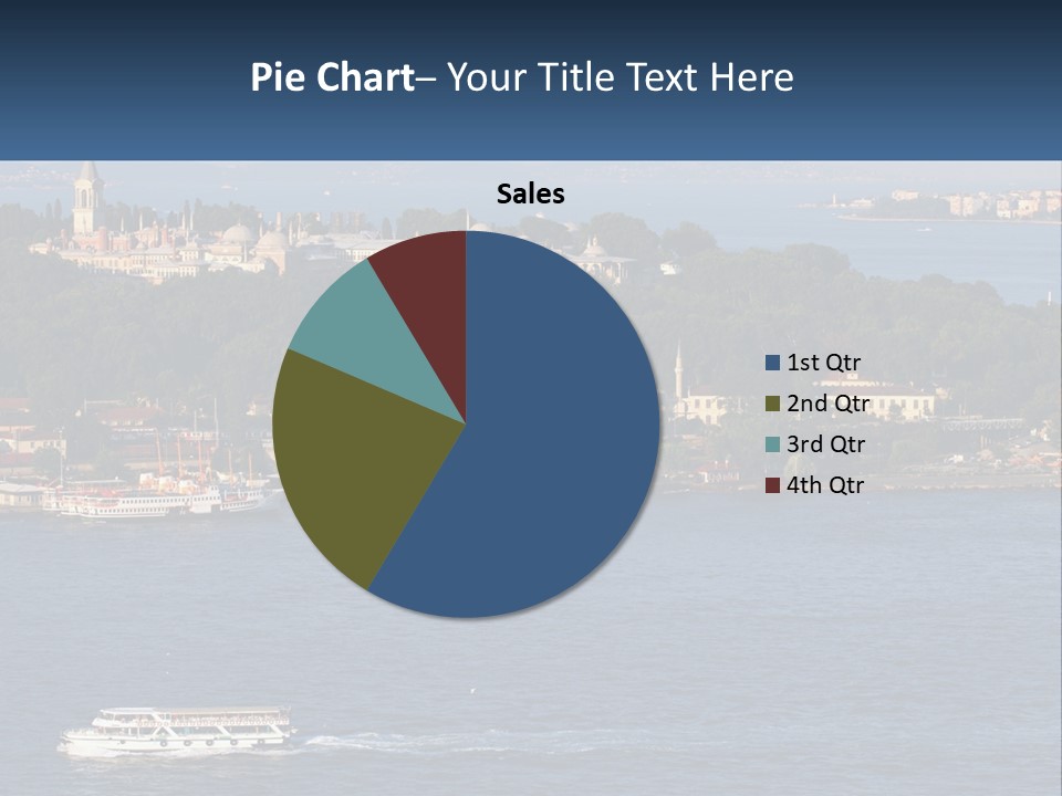 A Large Body Of Water With A Boat In It PowerPoint Template