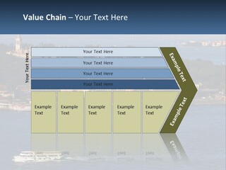 A Large Body Of Water With A Boat In It PowerPoint Template