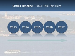 A Large Body Of Water With A Boat In It PowerPoint Template