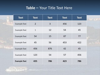 A Large Body Of Water With A Boat In It PowerPoint Template