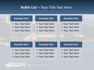 A Large Body Of Water With A Boat In It PowerPoint Template