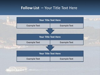 A Large Body Of Water With A Boat In It PowerPoint Template