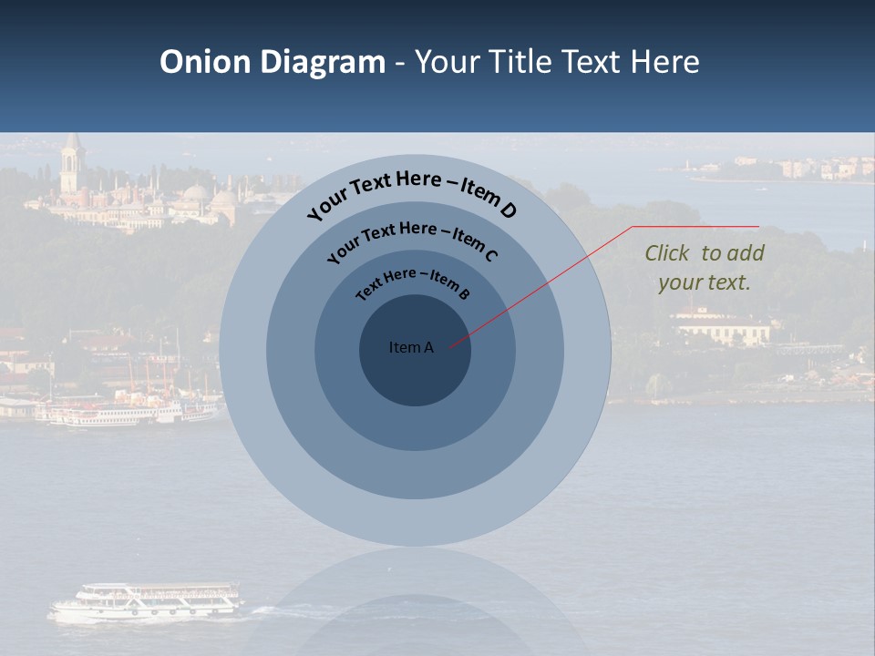 A Large Body Of Water With A Boat In It PowerPoint Template