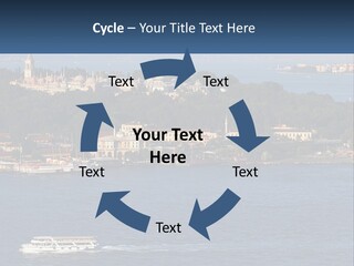 A Large Body Of Water With A Boat In It PowerPoint Template