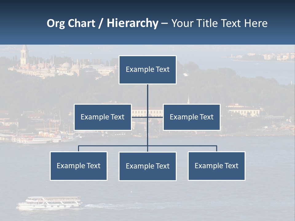 A Large Body Of Water With A Boat In It PowerPoint Template