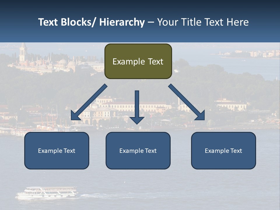 A Large Body Of Water With A Boat In It PowerPoint Template