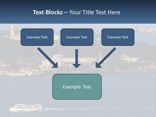 A Large Body Of Water With A Boat In It PowerPoint Template