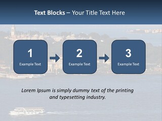 A Large Body Of Water With A Boat In It PowerPoint Template