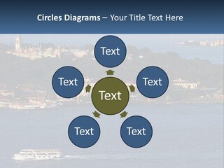 A Large Body Of Water With A Boat In It PowerPoint Template