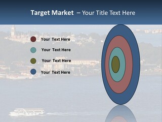 A Large Body Of Water With A Boat In It PowerPoint Template