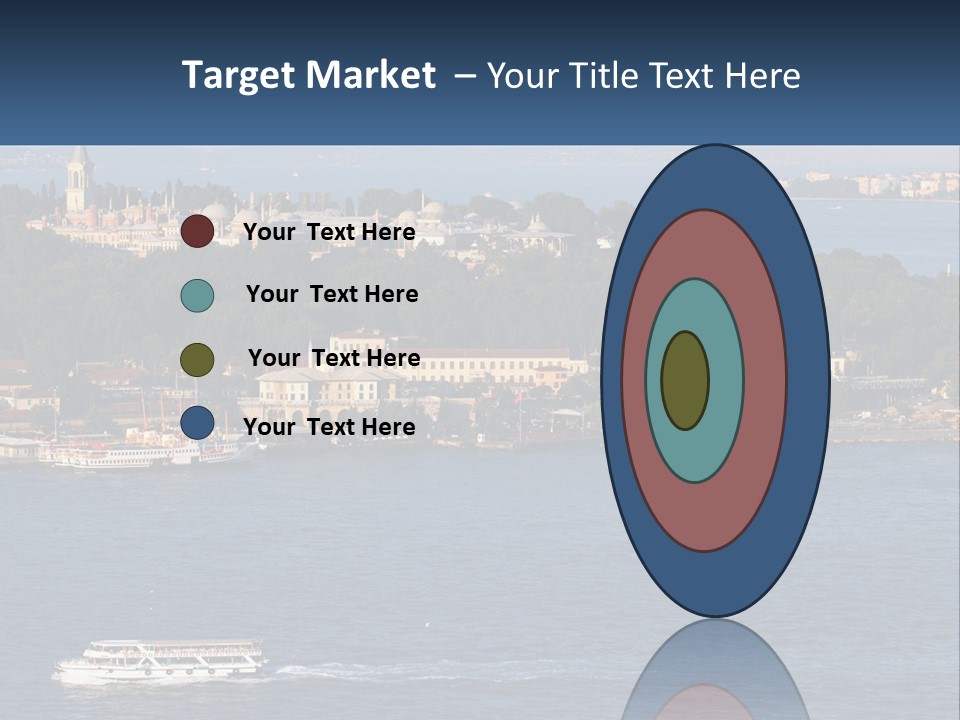 A Large Body Of Water With A Boat In It PowerPoint Template