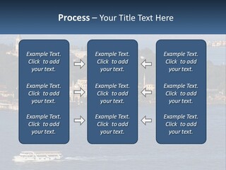 A Large Body Of Water With A Boat In It PowerPoint Template