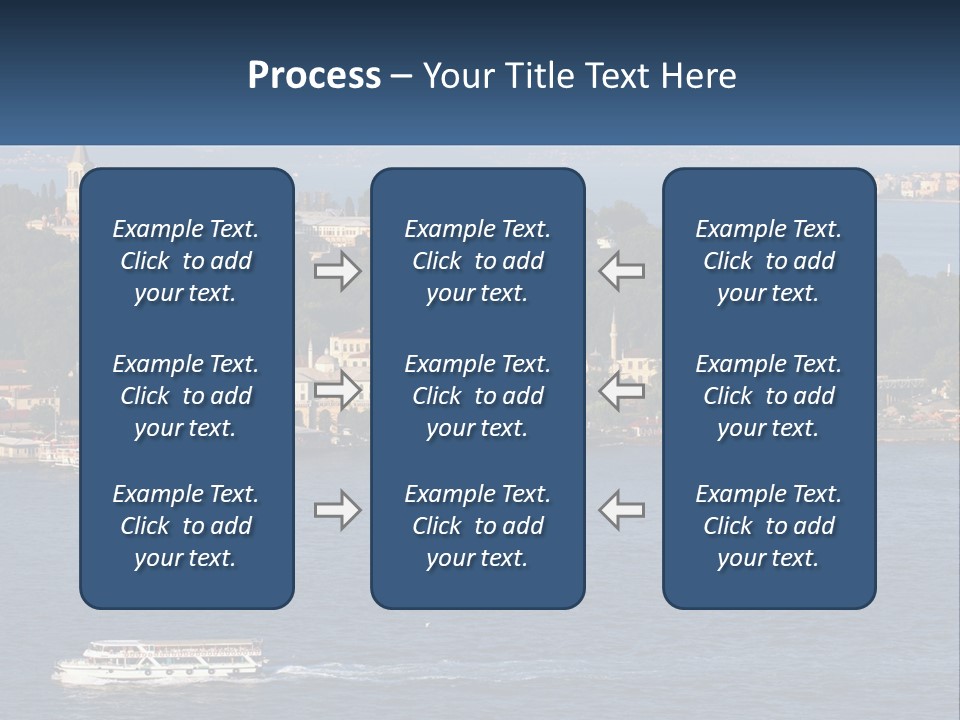 A Large Body Of Water With A Boat In It PowerPoint Template