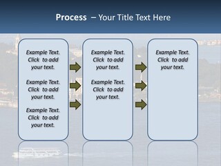 A Large Body Of Water With A Boat In It PowerPoint Template