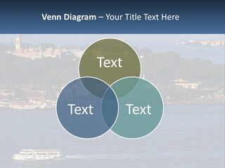 A Large Body Of Water With A Boat In It PowerPoint Template