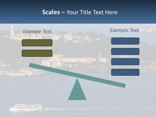 A Large Body Of Water With A Boat In It PowerPoint Template