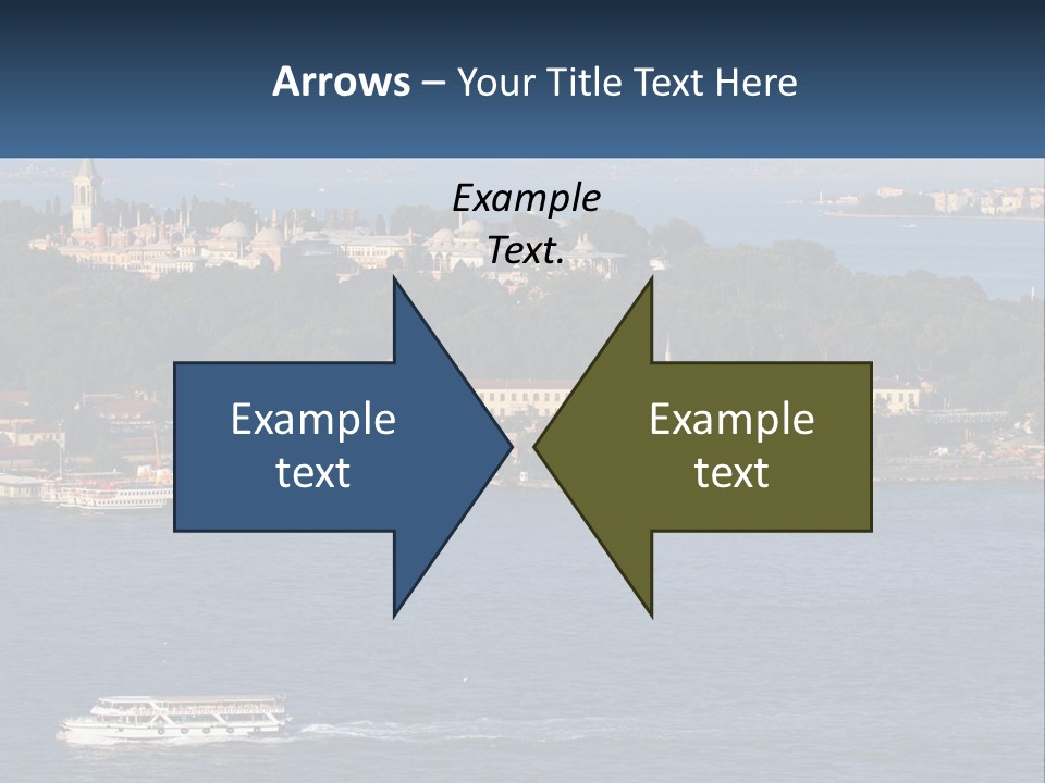 A Large Body Of Water With A Boat In It PowerPoint Template