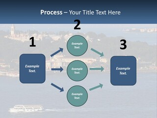 A Large Body Of Water With A Boat In It PowerPoint Template