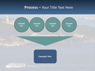 A Large Body Of Water With A Boat In It PowerPoint Template