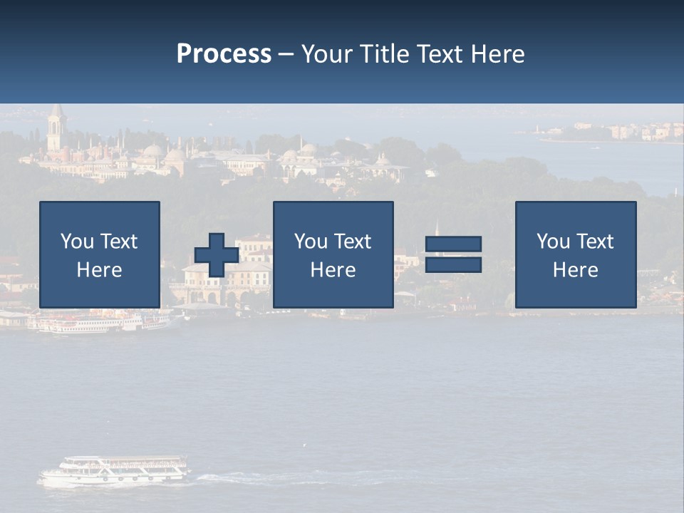 A Large Body Of Water With A Boat In It PowerPoint Template