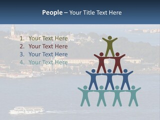 A Large Body Of Water With A Boat In It PowerPoint Template