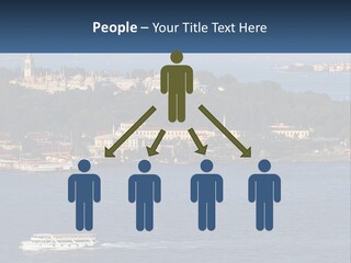 A Large Body Of Water With A Boat In It PowerPoint Template