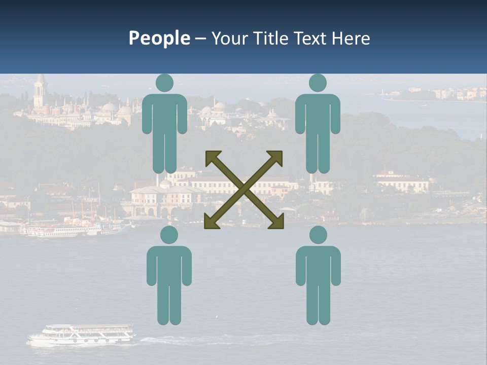 A Large Body Of Water With A Boat In It PowerPoint Template