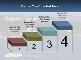 A Large Body Of Water With A Boat In It PowerPoint Template