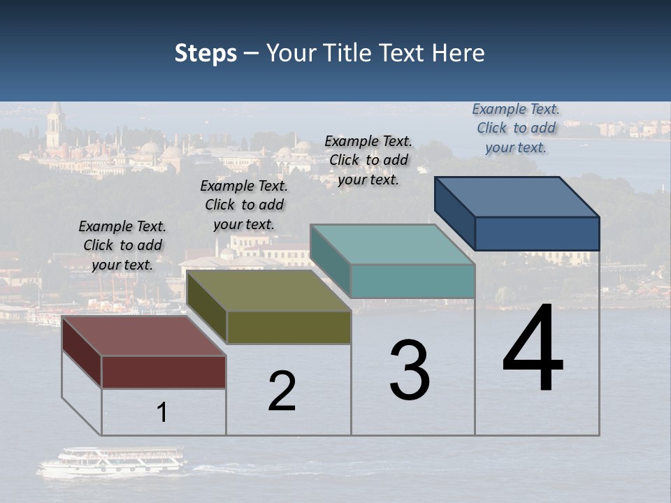 A Large Body Of Water With A Boat In It PowerPoint Template