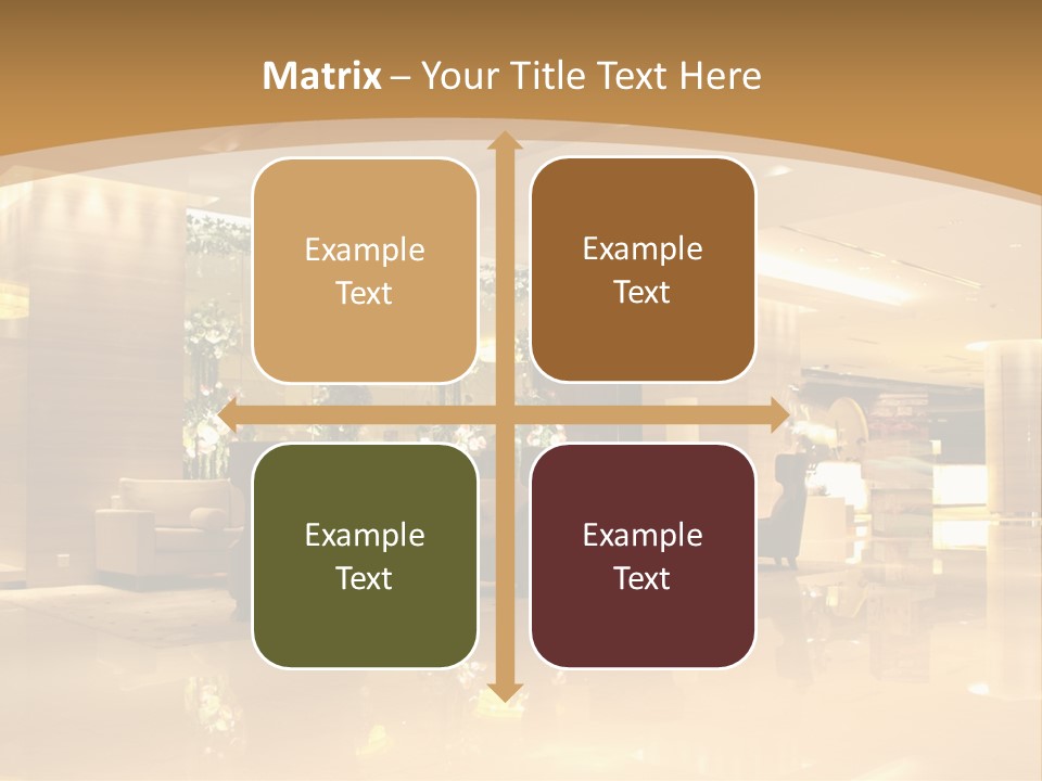 A Large Room With A Lot Of Chairs And Couches PowerPoint Template