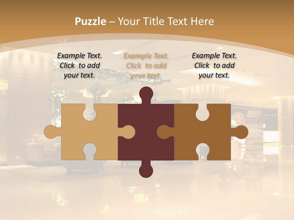 A Large Room With A Lot Of Chairs And Couches PowerPoint Template