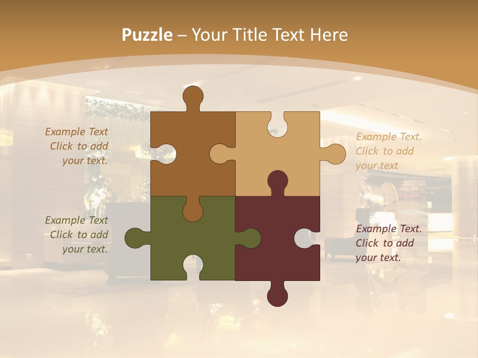 A Large Room With A Lot Of Chairs And Couches PowerPoint Template