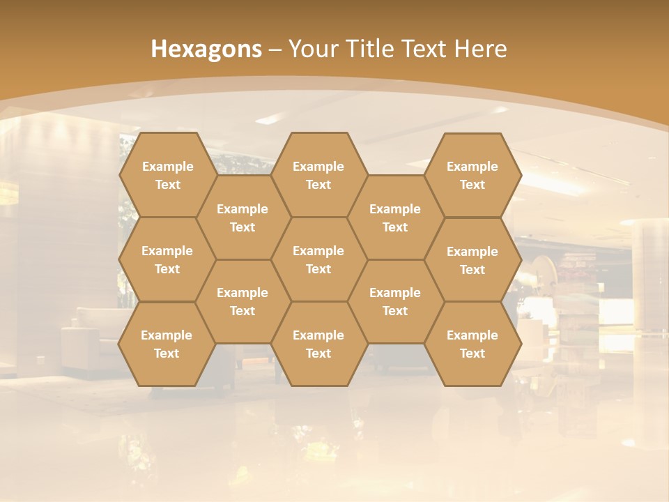 A Large Room With A Lot Of Chairs And Couches PowerPoint Template