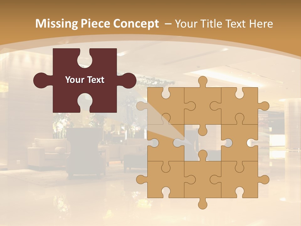 A Large Room With A Lot Of Chairs And Couches PowerPoint Template