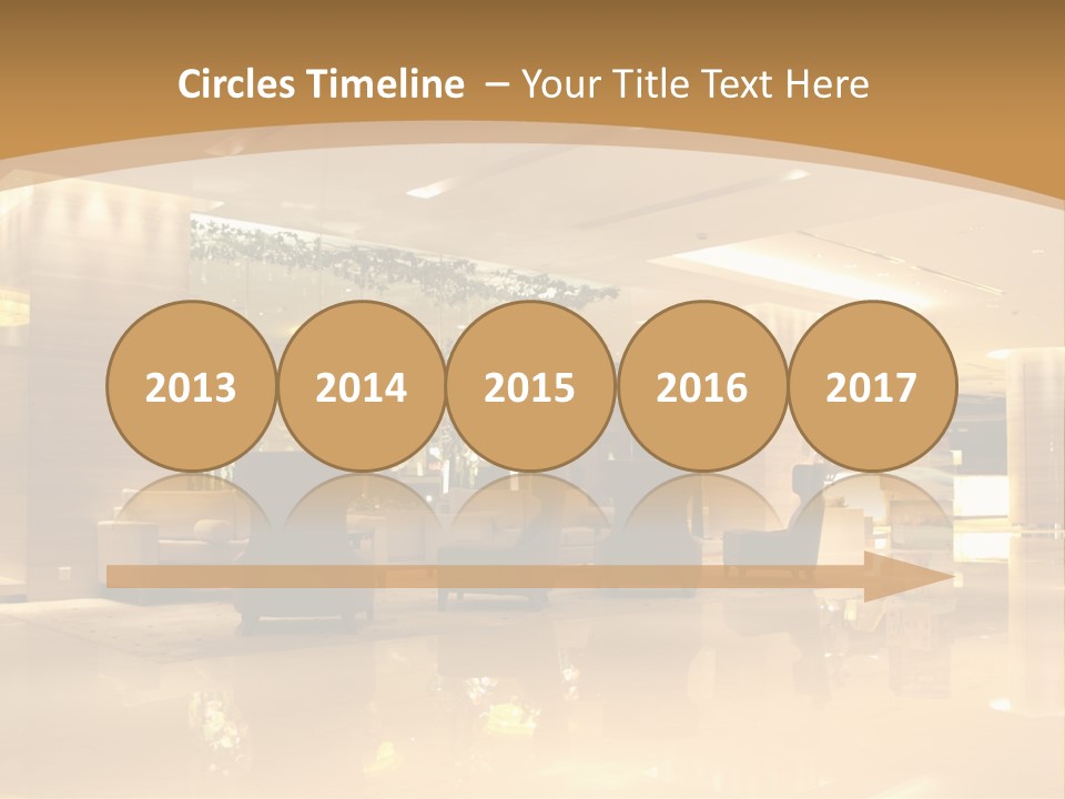 A Large Room With A Lot Of Chairs And Couches PowerPoint Template