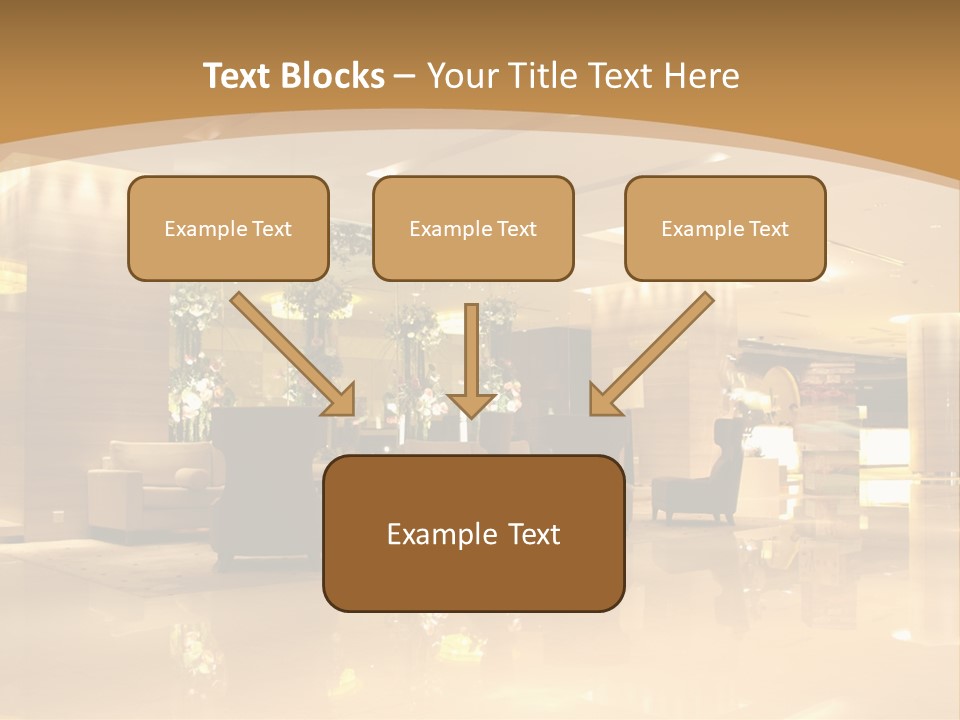 A Large Room With A Lot Of Chairs And Couches PowerPoint Template