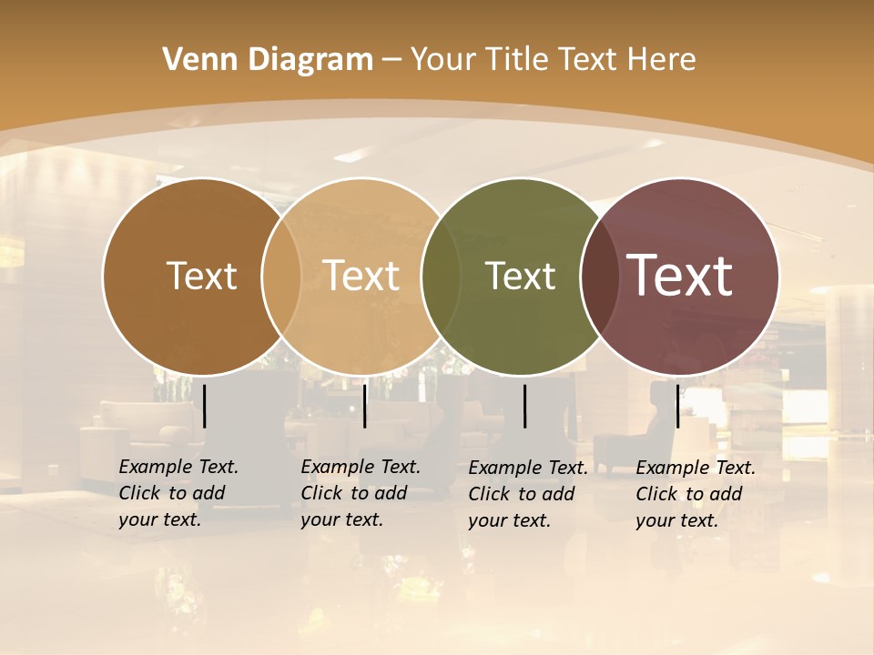 A Large Room With A Lot Of Chairs And Couches PowerPoint Template