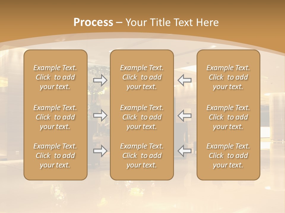 A Large Room With A Lot Of Chairs And Couches PowerPoint Template
