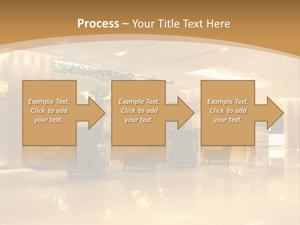 A Large Room With A Lot Of Chairs And Couches PowerPoint Template