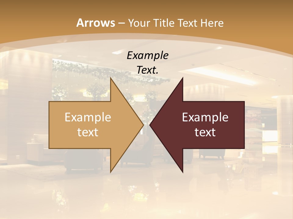 A Large Room With A Lot Of Chairs And Couches PowerPoint Template