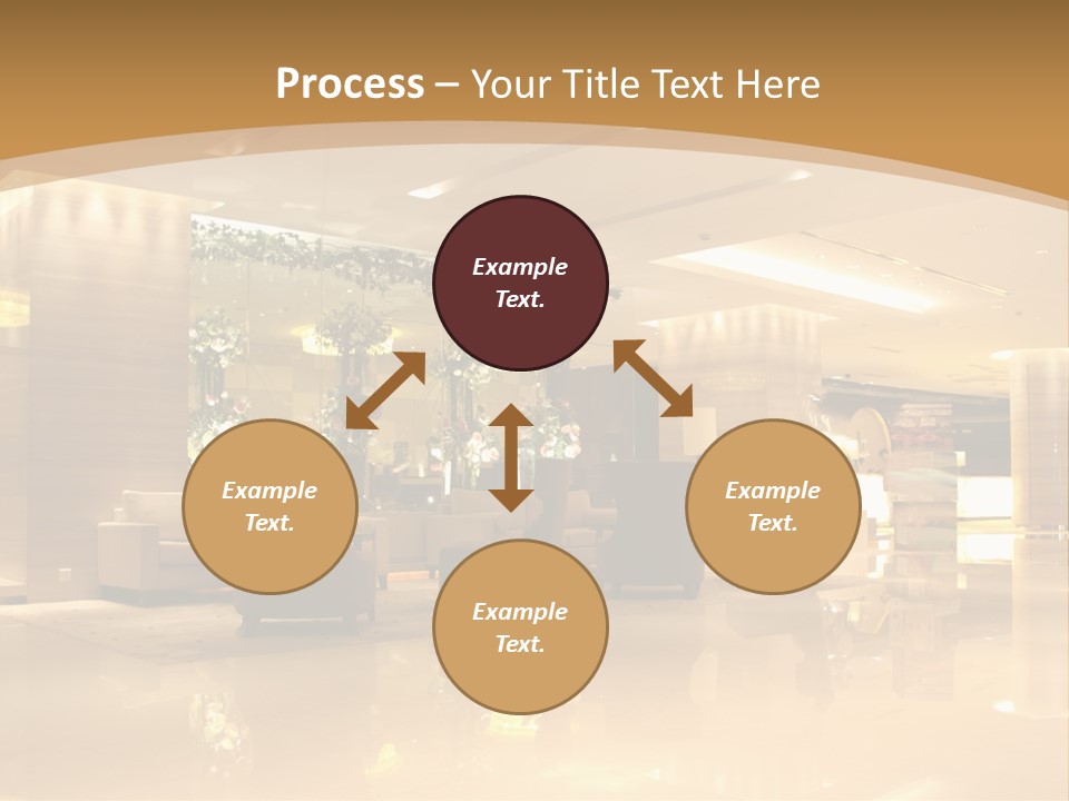 A Large Room With A Lot Of Chairs And Couches PowerPoint Template